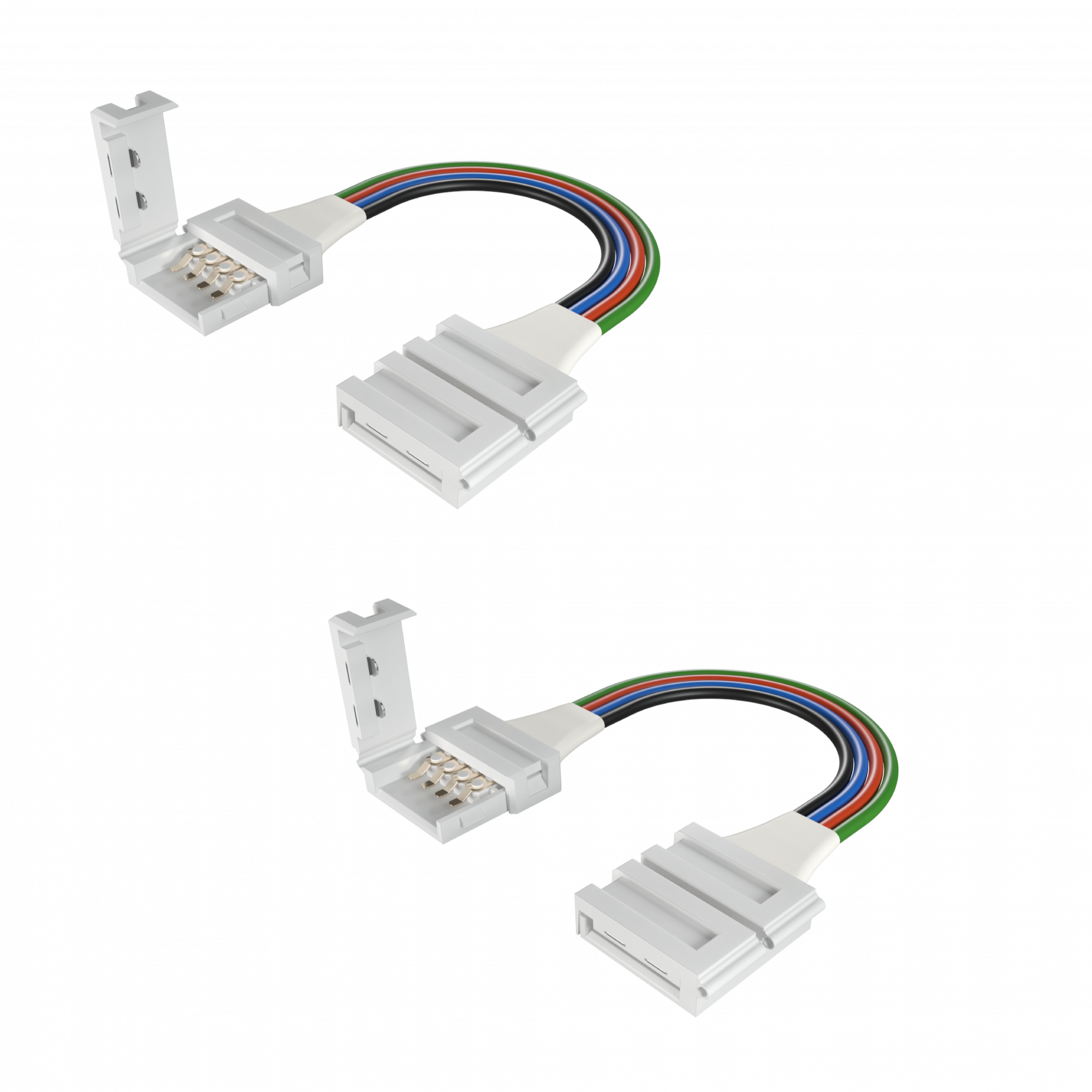 Geniled Набор проводов с коннекторами-клипсами для светодиодной ленты RGB шириной 10мм