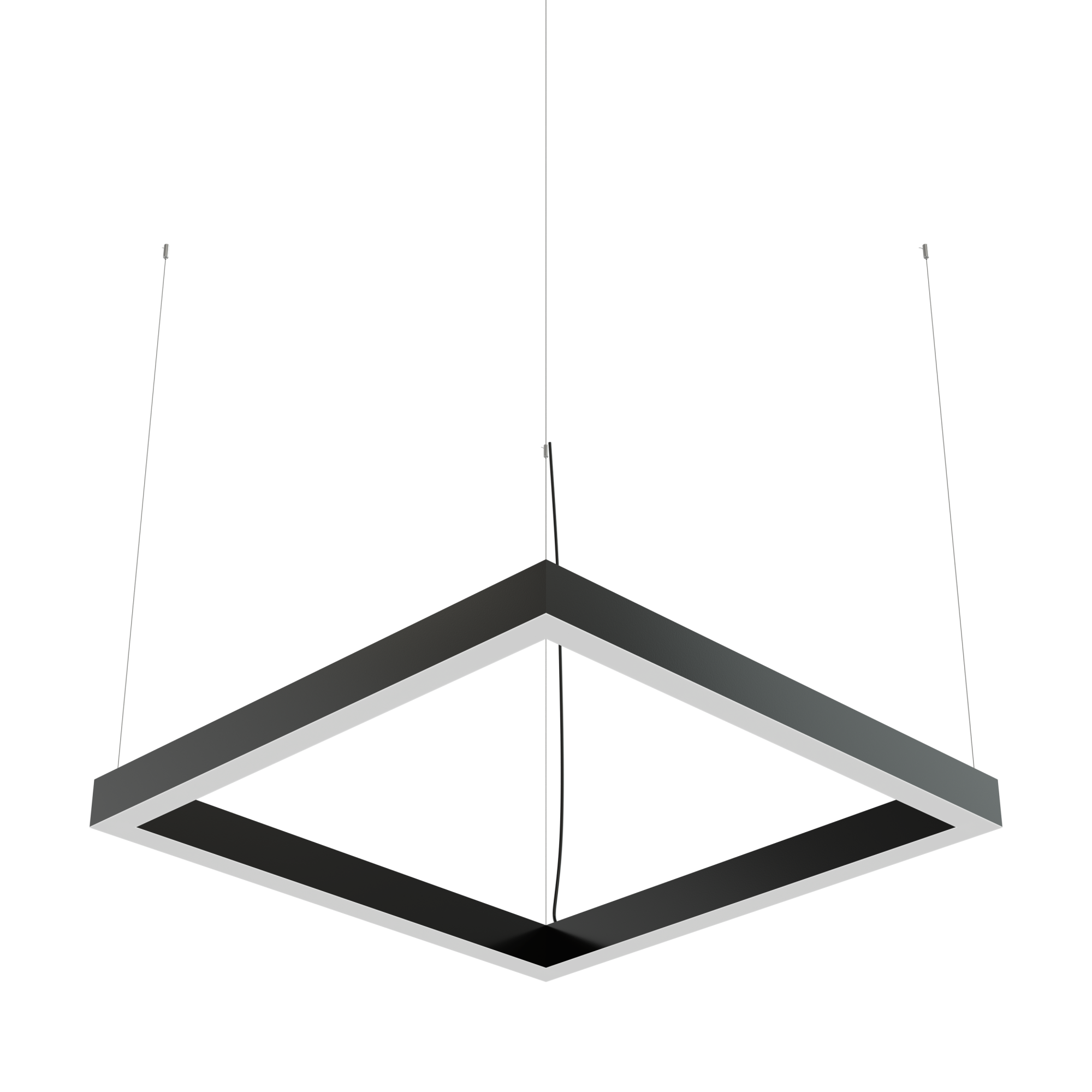 Geniled Quadro Line 500х500 h60 w50 39Вт 4000К 90Ra Черный