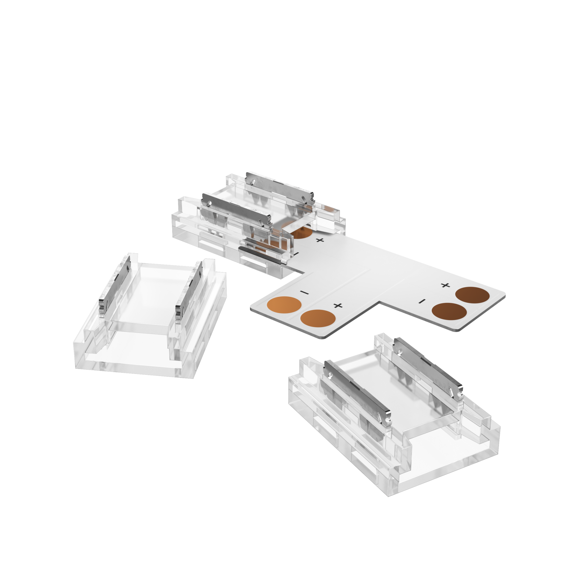 Geniled Коннектор прокалывающий 2pin (7мм) для Т и L-образного жесткого соединения светодиод. ленты 10мм 3шт