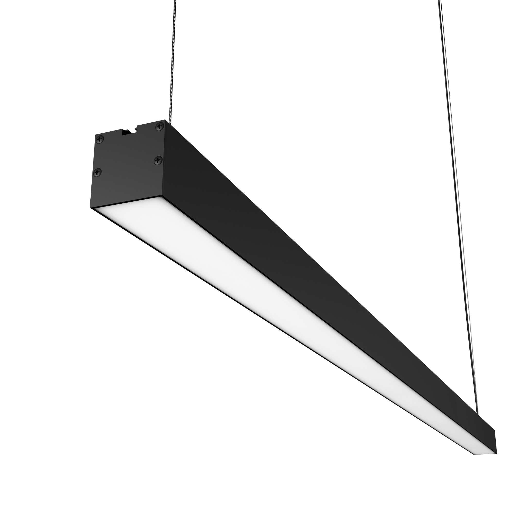 Geniled Line Alum Standart 1480x50x50 30Вт 4000К Опал Черный