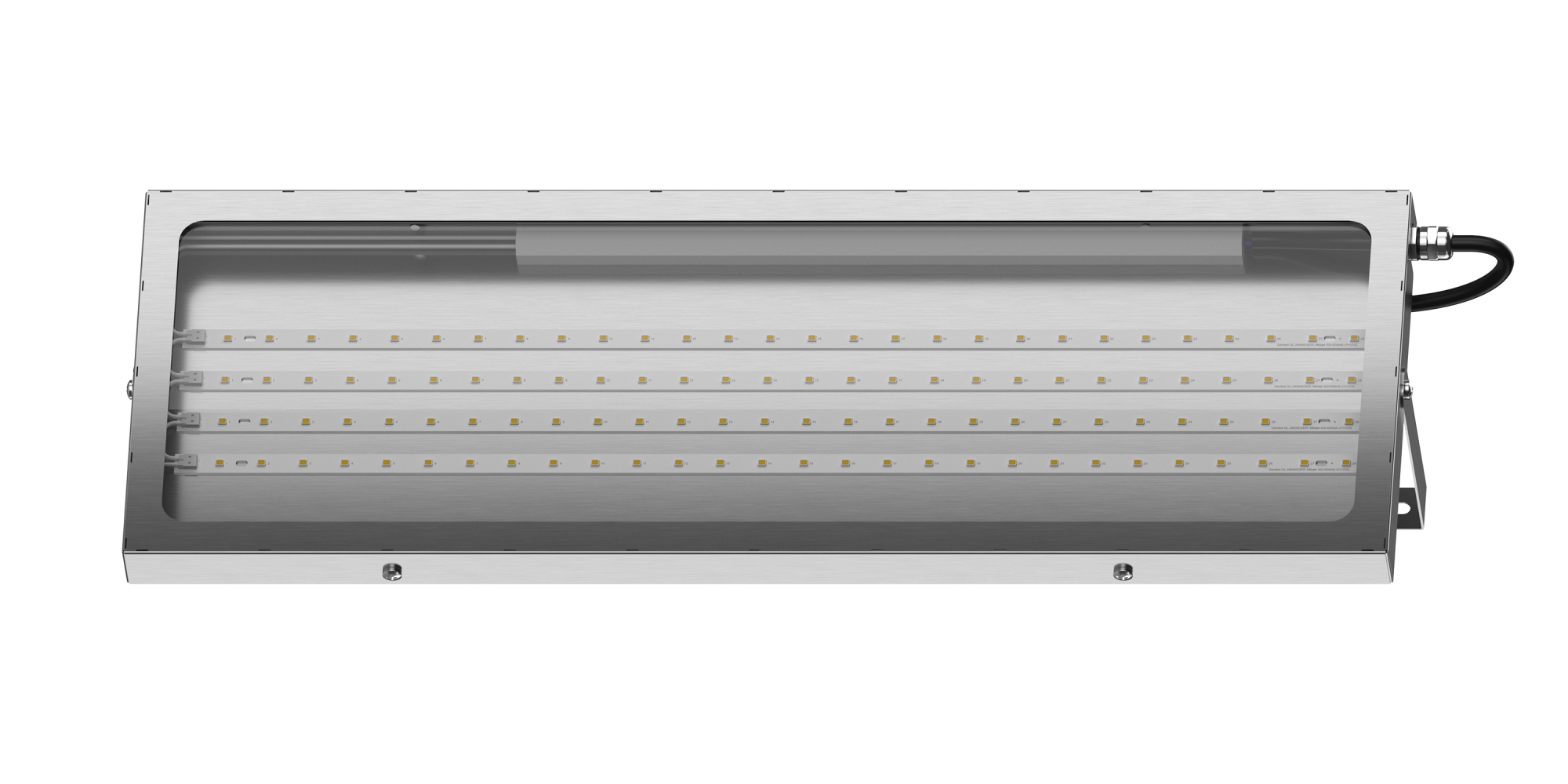 Geniled Titan Inox Advanced 500x180x30 40Вт 5000К IP66 Прозрачное закаленное стекло