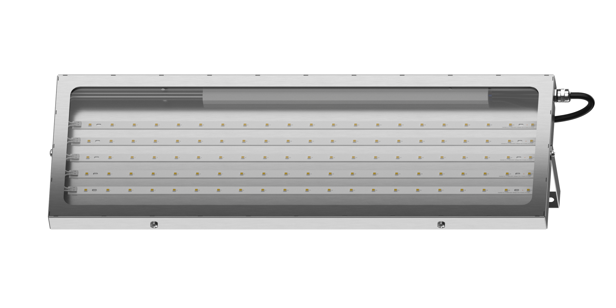 Geniled Titan Inox Standart 500x180x30 50Вт 4000К IP66 Прозрачное закаленное стекло