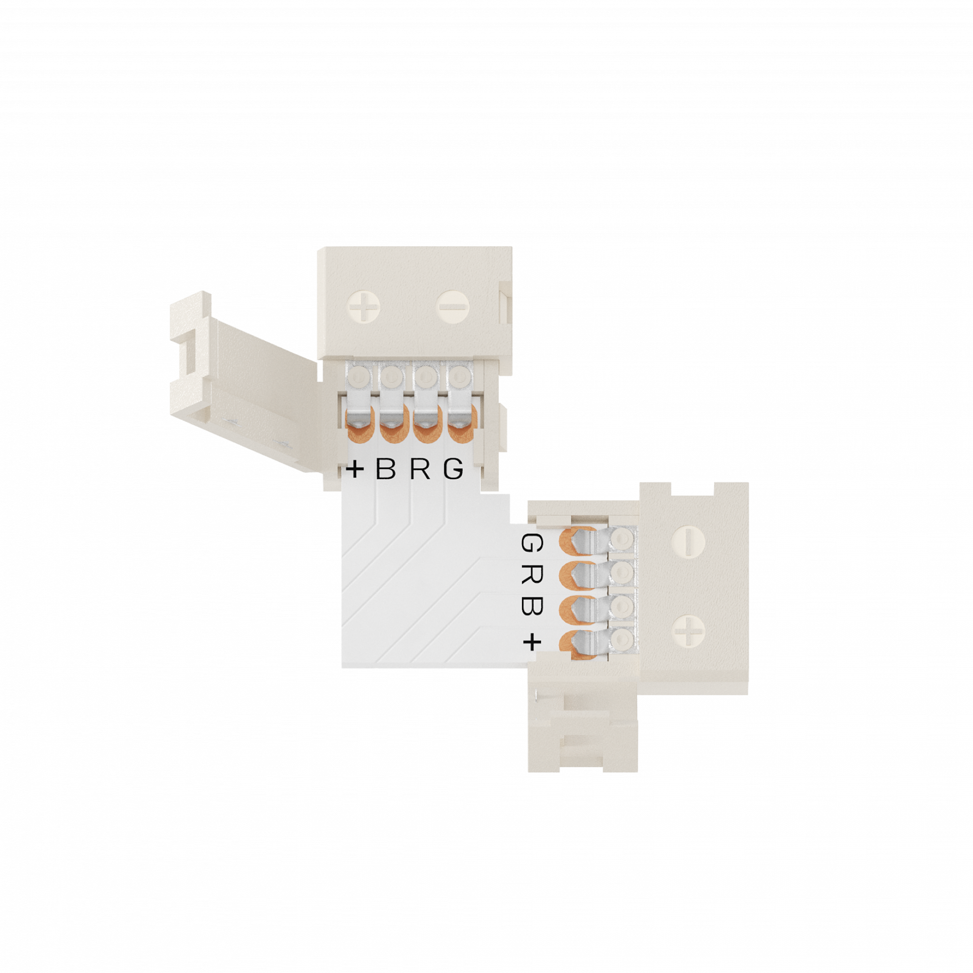 Geniled Набор коннекторов-клипс для светодиодной ленты RGB 10мм с L-образным соединителем