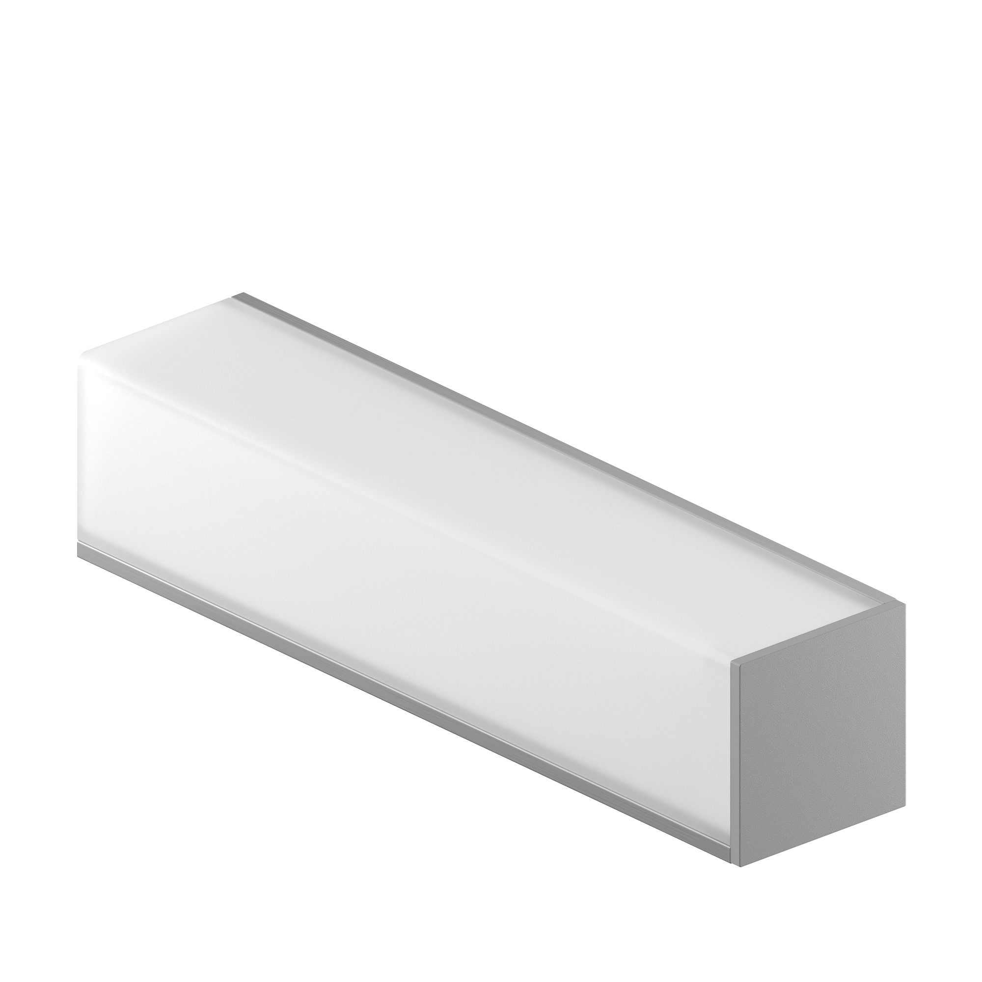 Geniled Комплект профиля Geniled для светодиодной ленты угловой 16x16x1000 М20 с заглушками и L-образным рассеивателем