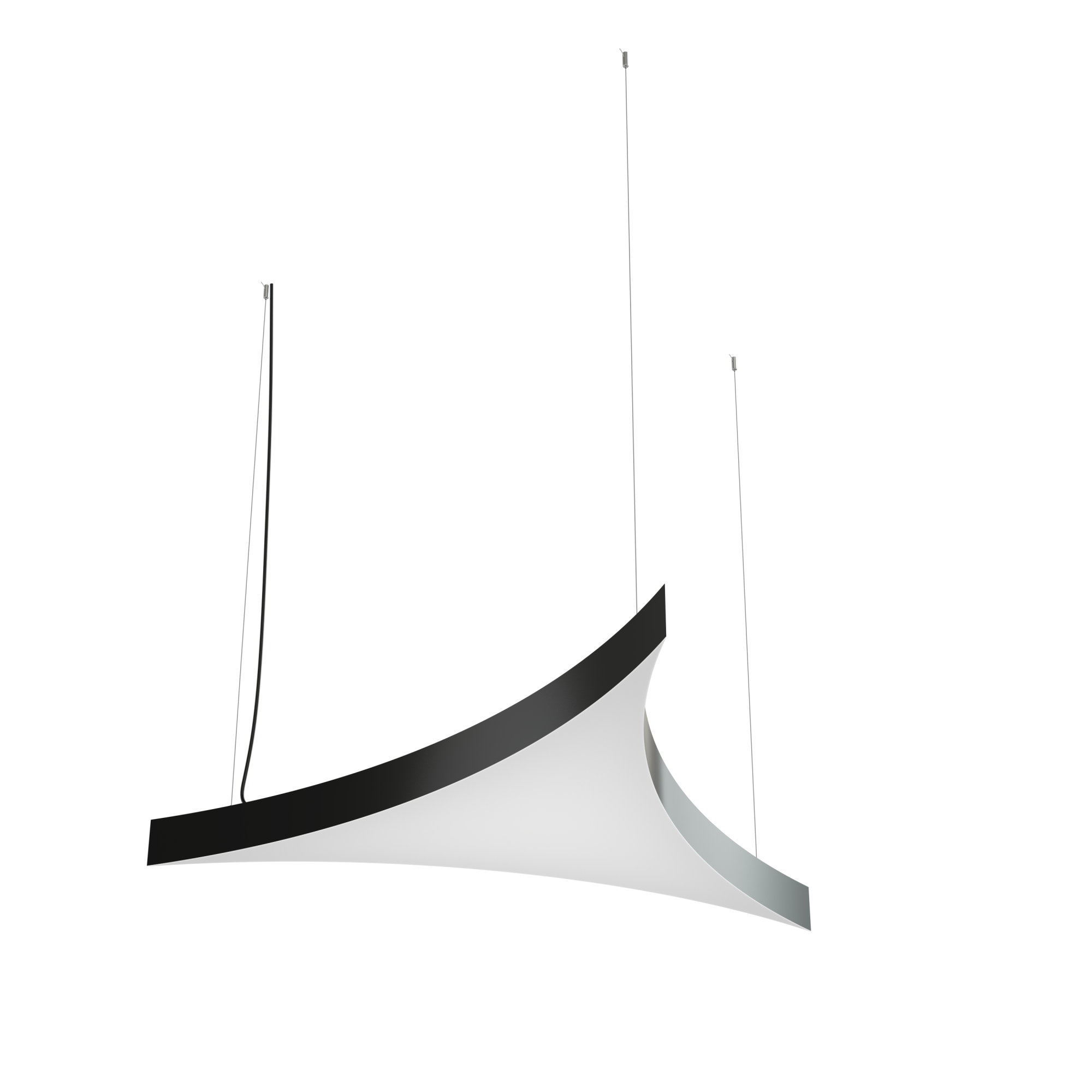 Geniled Trigon Arc In 400x400x400 h80 14Вт 4000К 90Ra Черный