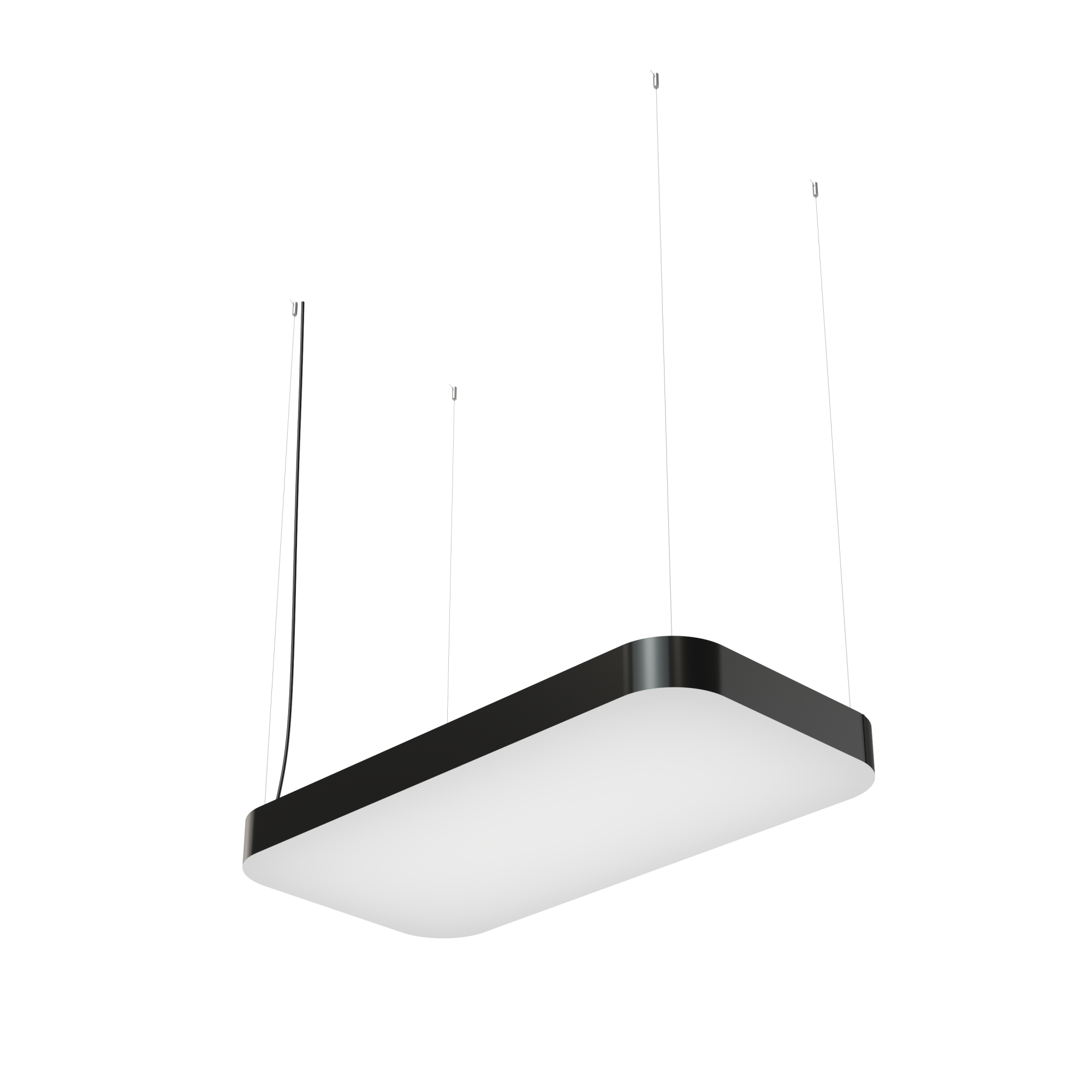 Geniled Quadro Soft 400x200 h80 14Вт 4000К 90Ra Черный