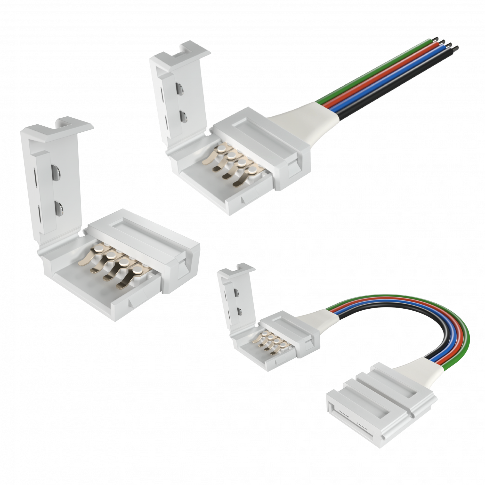 Geniled Набор разных коннекторов для подключения светодиодной ленты шириной RGB 10мм