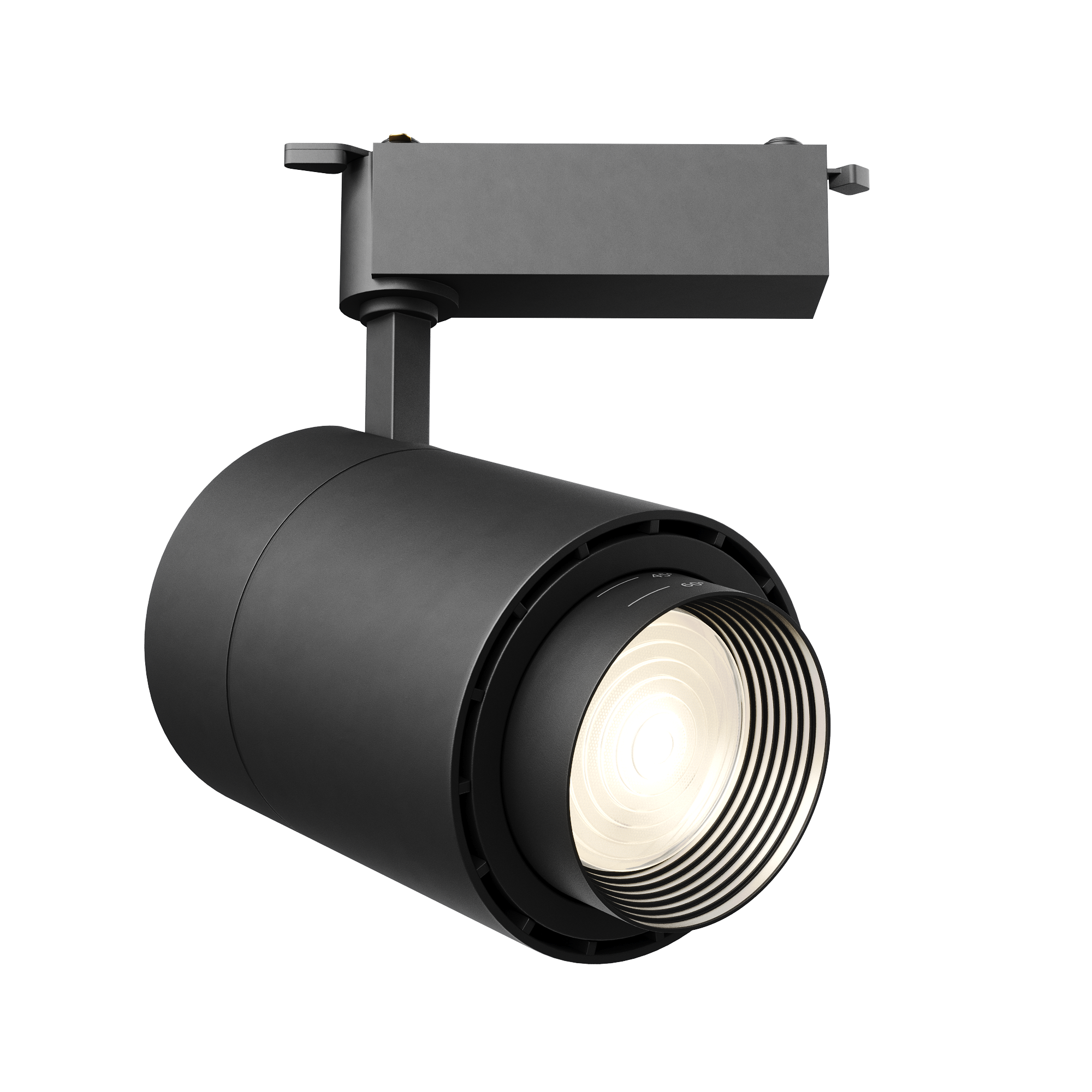 Geniled Трековый светильник Geniled Track Classic Zoom 40Вт 5000K 90Ra Черный с адаптером для 1-фазного шинопровода