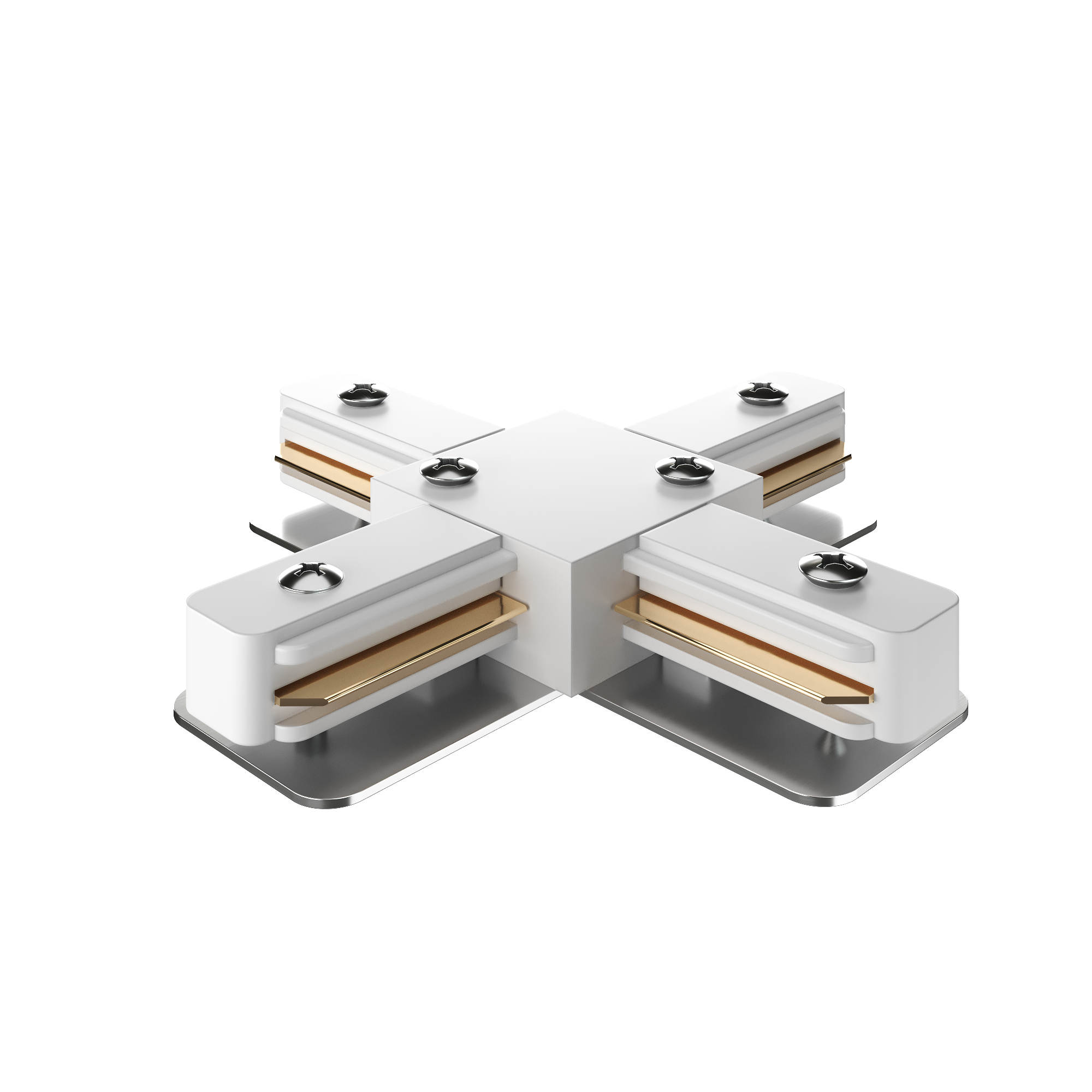 Geniled Соединитель X Geniled для однофазного шинопровода Белый