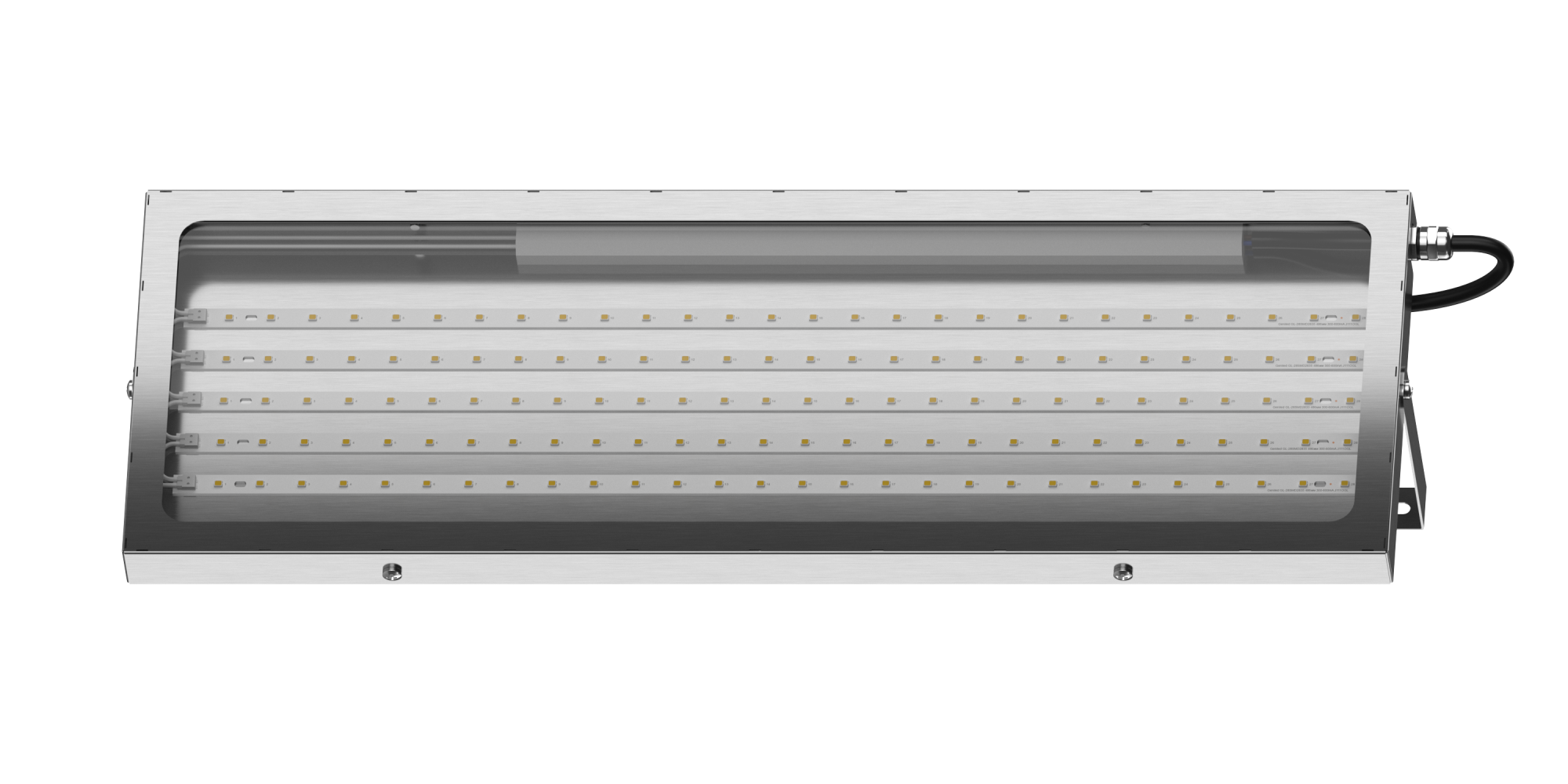 Geniled Titan Inox Advanced 500x180x30 50Вт 5000К IP66 Прозрачное закаленное стекло